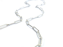 Flawless 20” 12mm x 3mm Sterling Silver Elongated Flat Cable Chain, Sku:S4002LC-20