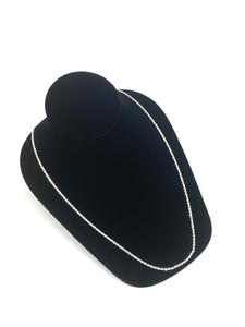24” 2.5mm Sterling Silver Rope Chain, Sku: S2.5FRLC-24