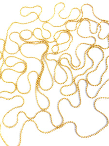 14KGF 1.0mm Bead Chain Footage Spool, 14KGF, 14K Gold Filled, 14K Gold Fill, 14K Gold, Sku: 4013705S25