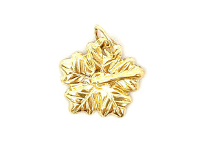Hibiscus Flower Charm ,14KGF & Sterling Silver, Sku#2433 C