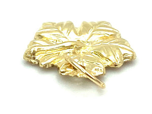 Hibiscus Flower Charm ,14KGF & Sterling Silver, Sku#2433 C