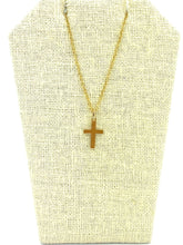 14KGF Cross Charms , Sku#25-C