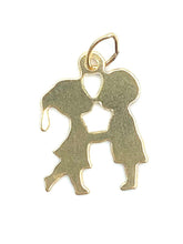 14KGF Kissing Boy and Girl , Sku#541-C
