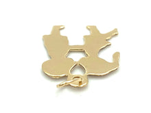 14KGF Kissing Boy and Girl , Sku#541-C