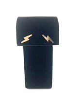 14KGF lightning bolt studs, 14K gold filled