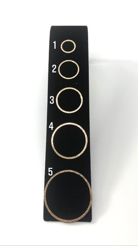 14KGF Round Textured Circles , 14K gold filled