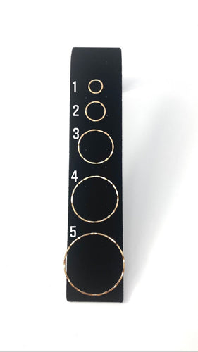 14KGF Round Hammered Circles , 14K gold filled