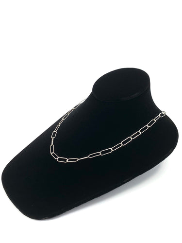 20” 5mm Sterling Silver Elongated Chain, Sku: SM768LC-20