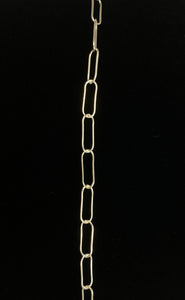 20” 5mm Sterling Silver Elongated Chain, Sku: SM768LC-20