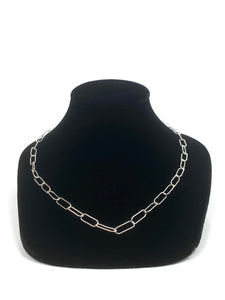 22” Sterling Silver Elongated Chain, Sku: SM768LC-22