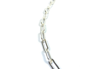 24” Sterling Silver Elongated Chain, Sku: SM25ILC-24
