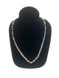 24” Sterling Silver Elongated Chain, Sku: SM25ILC-24