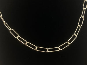 24” 5mm Sterling Silver Elongated Chain, Sku: SM768LC-24