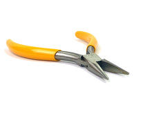 Chain nose plier , ( SMOOTH ) , yellow handles , SKU# 07072