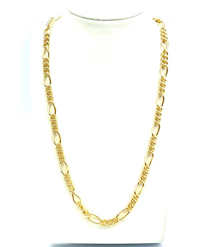 22” Figaro 14K Gold Filled Chain , Sku#S7031CLC
