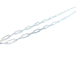 Sterling Silver 15mm X 5mm Elongated Cable Chain, Sku: SM35ILC-22