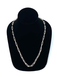 Sterling Silver 15mm X 5mm Elongated Cable Chain, Sku: SM35ILC-22
