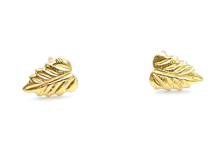 14KGF Leaf Studs , Sku#500-4