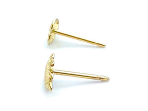 14KGF Leaf Studs , Sku#500-4