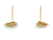 14KGF Leaf Studs , Sku#500-4