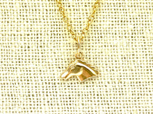 14KGF Horse Head Charm , Sku#1030-C
