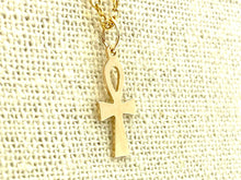 14KGF Cross Charm , Sku#1372-C