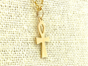 14KGF Cross Charm , Sku#1372-C