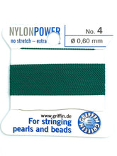 Nylon Power Bead Cord Green
