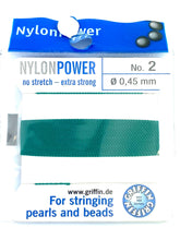 Nylon Power Bead Cord Green