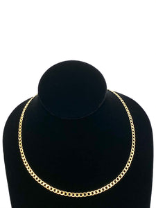 14KGF 18” 4.0mm Cuban Curb Chain, 14KGF, 14K Gold Filled, 14K Gold Fill, 14K Gold, Sku: S4007CHR-18