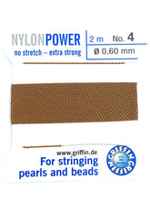 Nylon Power Bead Cord Beige
