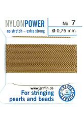 Nylon Power Bead Cord Beige