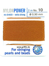Nylon Power Bead Cord Cornelian