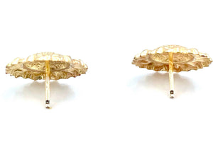 14KGF Sunflower Studs , Sku#1802-4