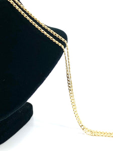 14KGF 24” 3.0mm Cuban Curb Chain, 14KGF, 14K Gold Filled, 14K Gold Fill, 14K Gold, Sku: S3309CHR-24