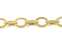 14KGF 4.2mm Screw Wire Cable Chain Rolls, 14K Gold Filled, 14K Gold Fill, Sku:SM417