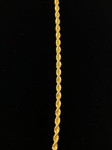 14KGF 22” 2mm Rope Chain, 14KGF, 14K Gold Filled, 14K Gold Fill, Sku: RC14-1
