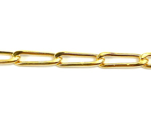 3.9mm Elongated Cable Chain, 14k Gold Filled, Sterling Silver, 14k Rose Gold FilledSku#SM299