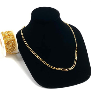3.9mm Elongated Cable Chain, 14k Gold Filled, Sterling Silver, 14k Rose Gold FilledSku#SM299