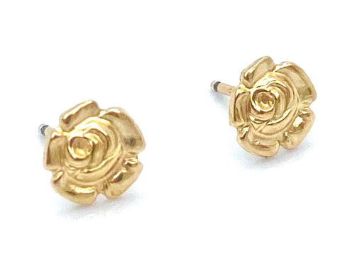 14KGF Rose Studs , Sku#534-4