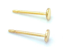 14KGF Circle Studs , Sku#1.020-4