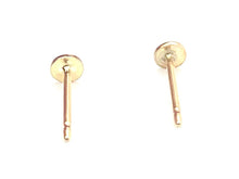 14KGF Circle Studs , Sku#1.020-4