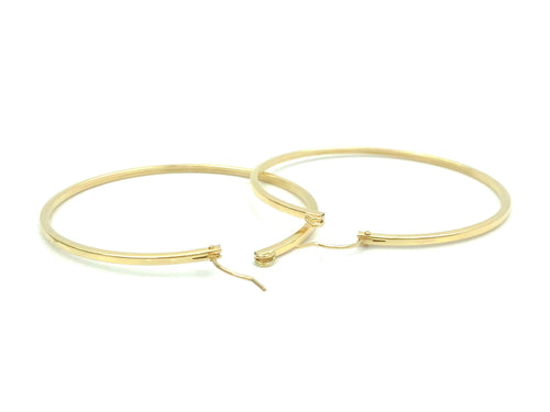 14KGF Square Hoops , Sku#070 SQ-C6 GF