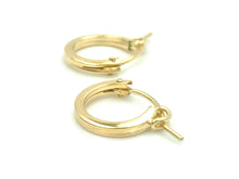 14KGF Hoop Earrings , Sku#070 SQ C000 GF