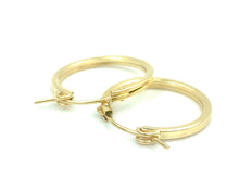 14KGF Square Hoop Earrings , Sku#070 SQC 0