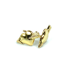 14KGF Arrow Heart Stud Earrings, 14KGF, 14K Gold Filled, 14K Gold Fill, 14K Gold, Sku:78-4