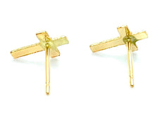 14KGF Cross Studs , Sku#22.020-4