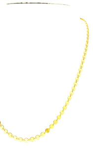 14KGF 4mm Round Bar Chain 18” 20” 22” 24”, Sku#SM957