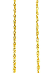 14KGF Double Rope Chain 18” 20” 22” 24” , Sku#15R