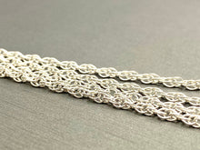 Sterling Silver Double Rope Chain 18” 20” 22” 24”, Sku#15R